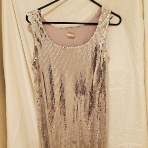 Sequinned mini dress